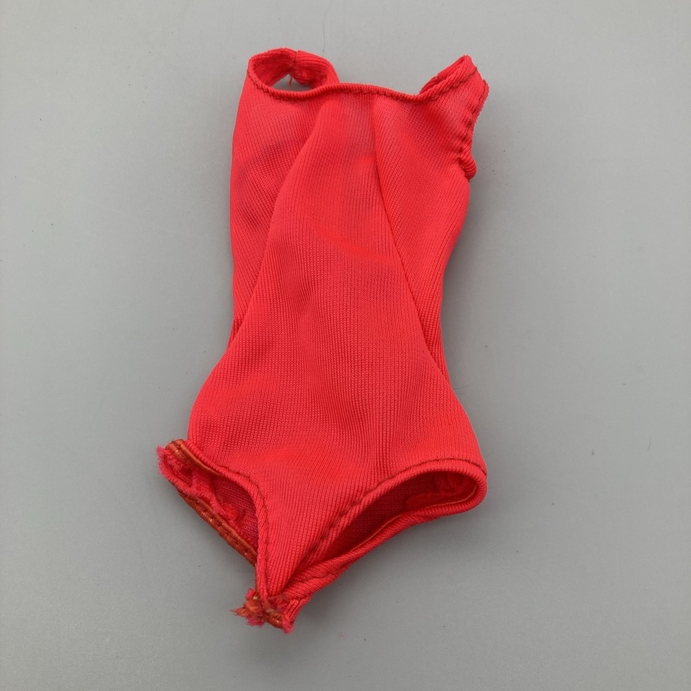 VTG 1975 Malibu Barbie #1067 Red One Piece Swimsuit